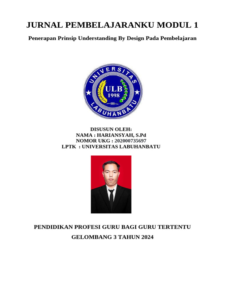 Penerapan UBD dalam Desain Pembelajaran | PDF