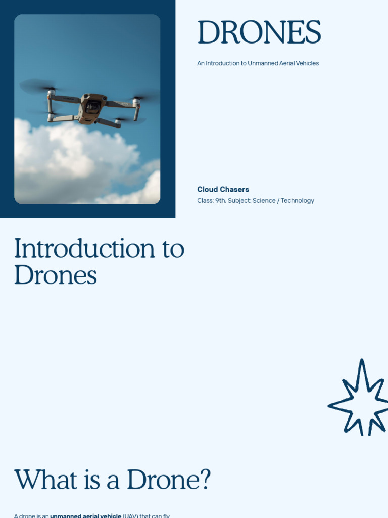 Introduction to Drones: Types & Uses | PDF | Unmanned Aerial Vehicle ...