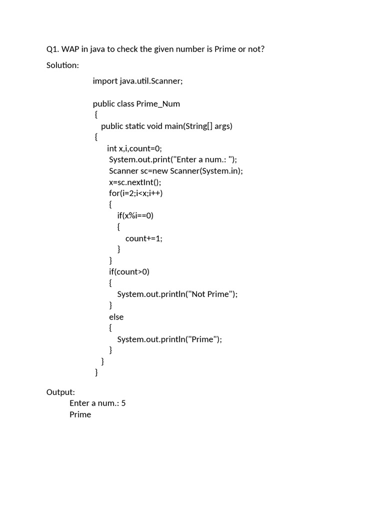 Java Programs for Number Checks | PDF | Computer Programming | Software ...