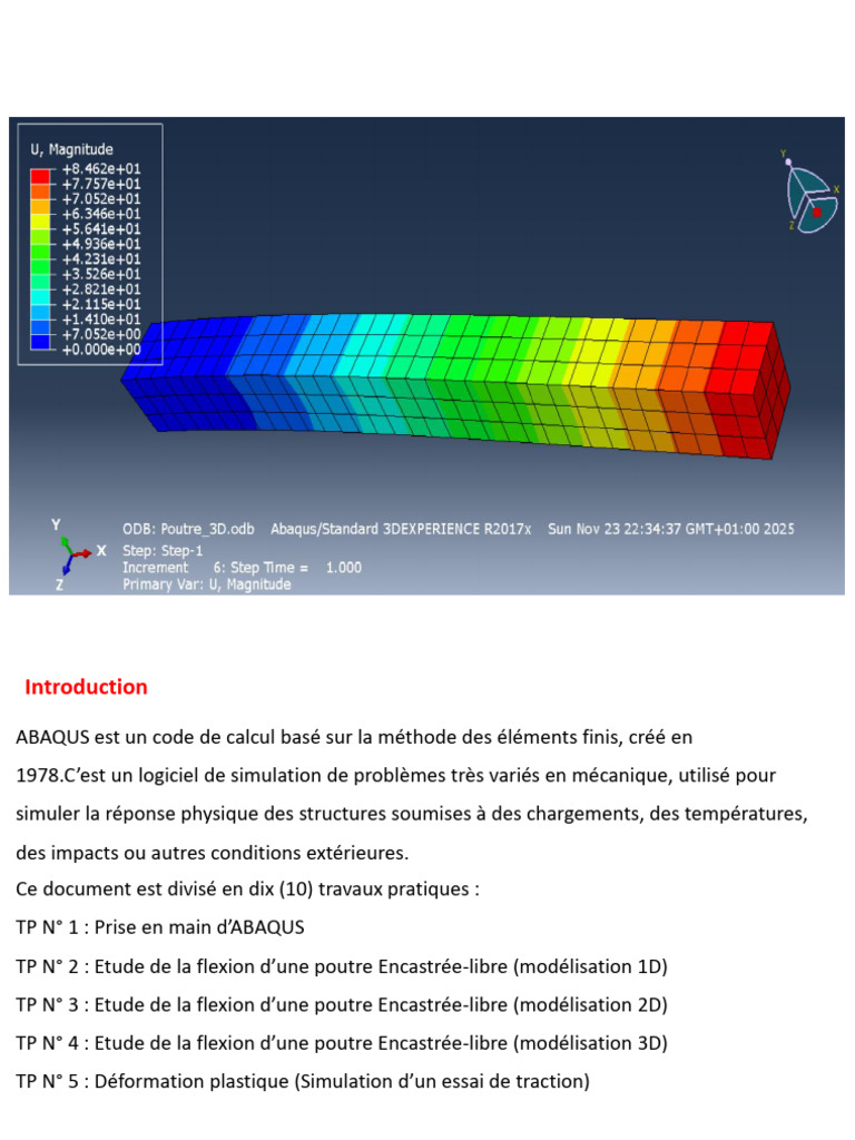 Guide pratique sur ABAQUS en mécanique | PDF | Flexion (matériau ...