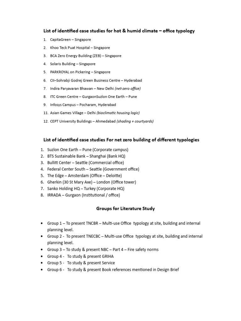 Case Studies for Net Zero Office Design | PDF | Building Engineering ...