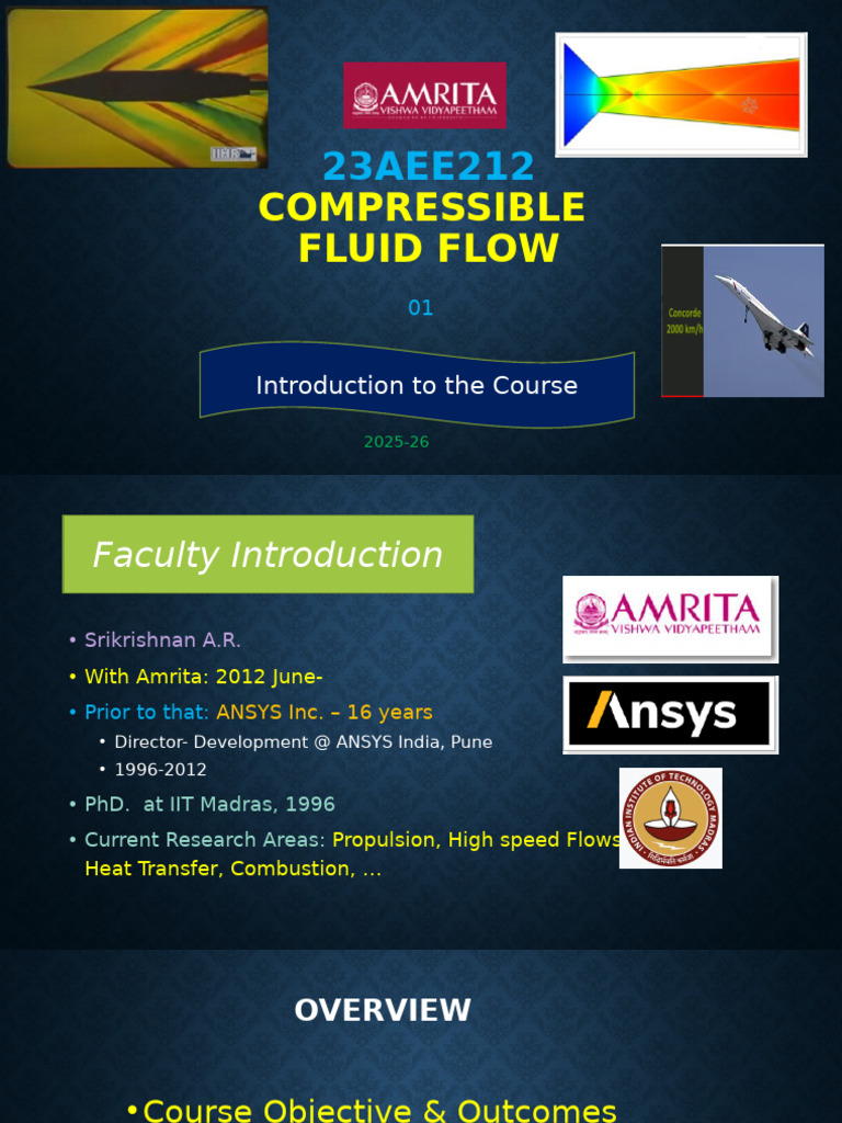 Compressible Fluid Flow Course Overview | PDF | Compressible Flow ...