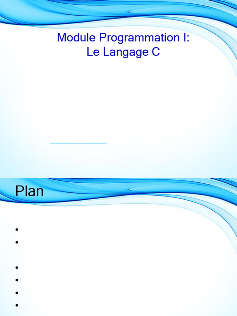 Introduction au Langage C en Programmation | PDF | Structure de ...