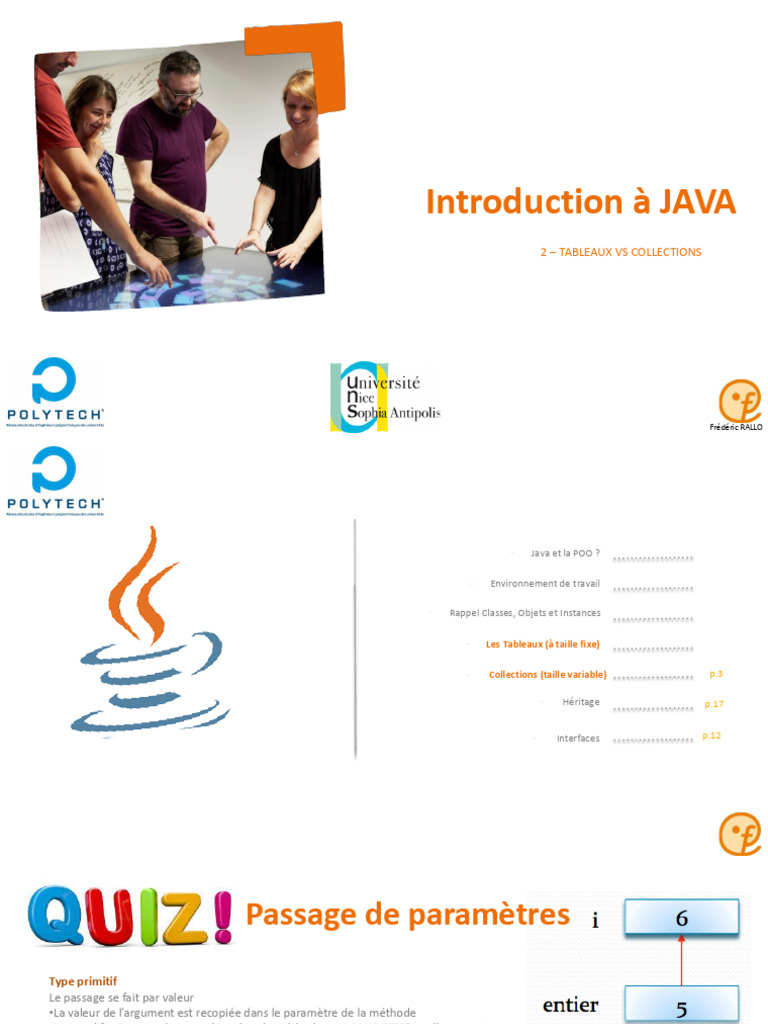 Tableaux et Collections en Java | PDF | Java (Langage de programmation ...