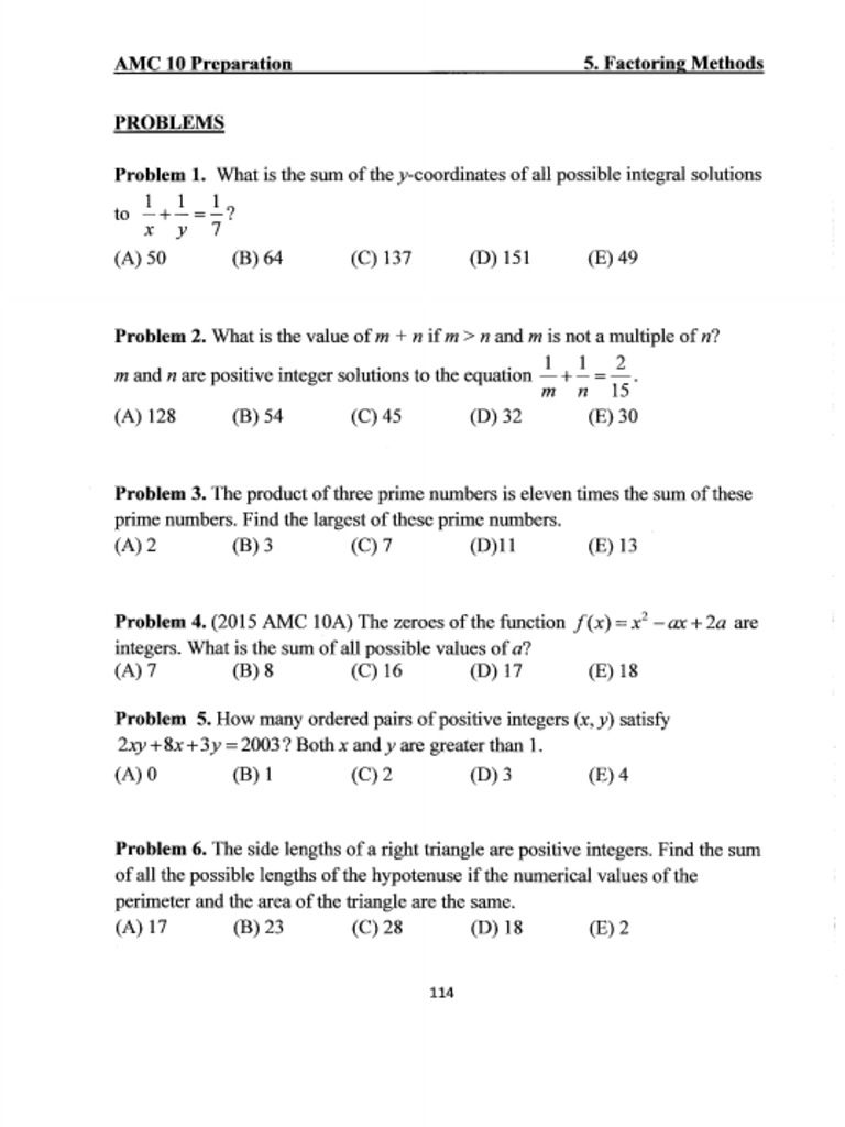 Worksheet6(Factorization) (2) | PDF