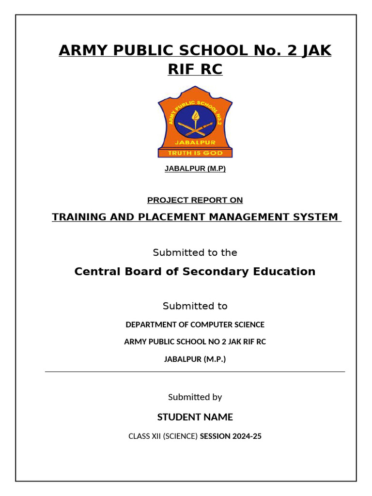 Training and Placement Management System | PDF | Java (Software ...