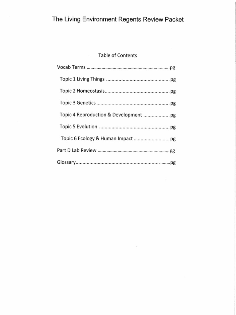 Regents Review Packet With Questions | PDF