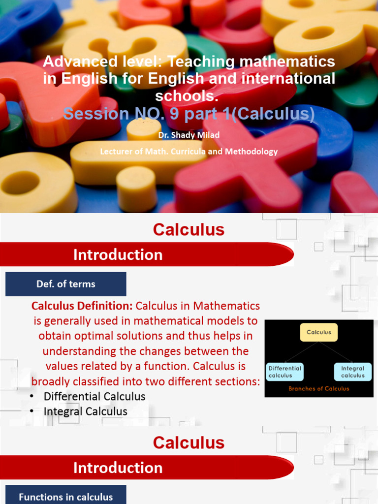 Advanced Calculus Teaching Guide | PDF | Slope | Derivative