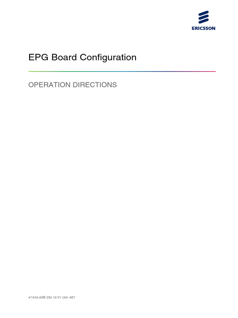 EPG Board Configuration Guide | PDF | Computer Networking | Networking ...