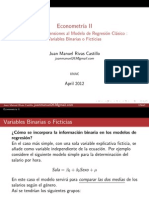 Variables Binarias y Ficticias