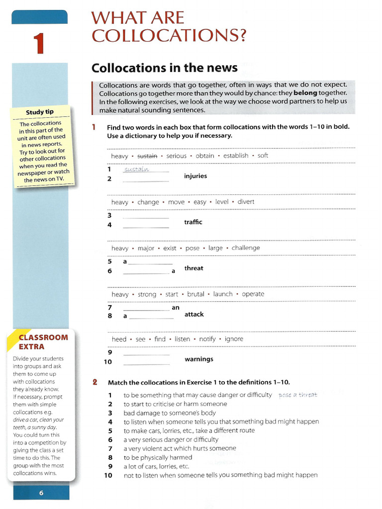 Collocations 1 | PDF