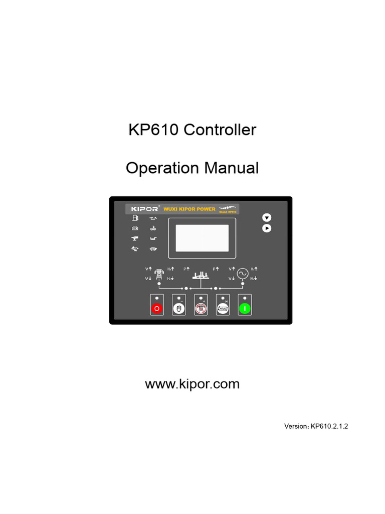 KP610 Controller Operation Manual | PDF | Relay | Switch