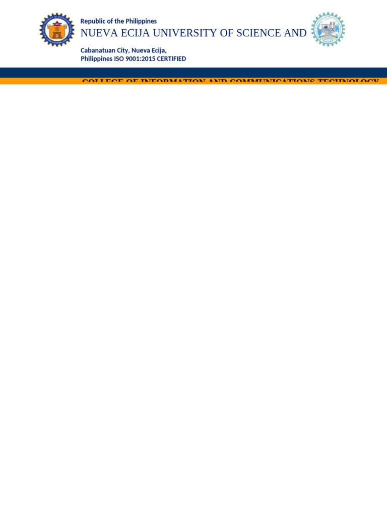 Nueva Ecija University ICT Overview | PDF