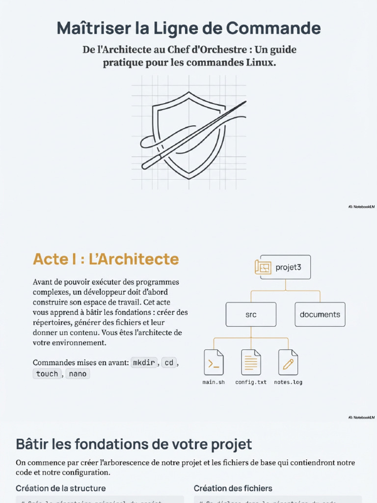 Linux Command Line Mastery Resumé TD3 | PDF