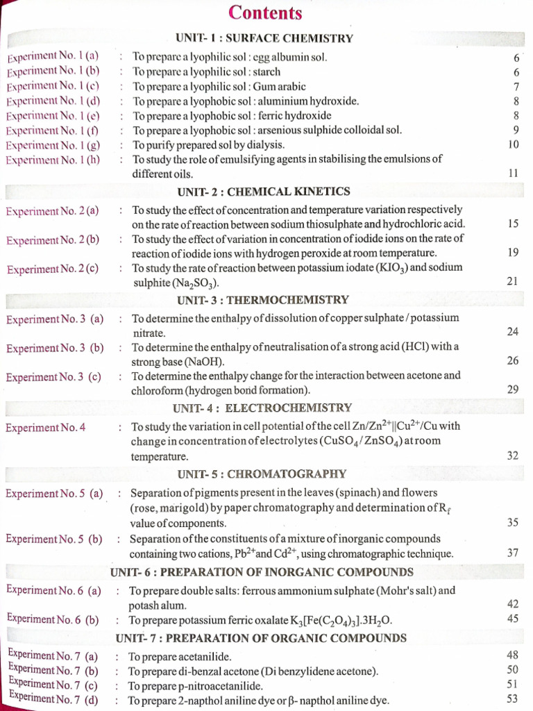 Chemistry Practical File 1 | PDF