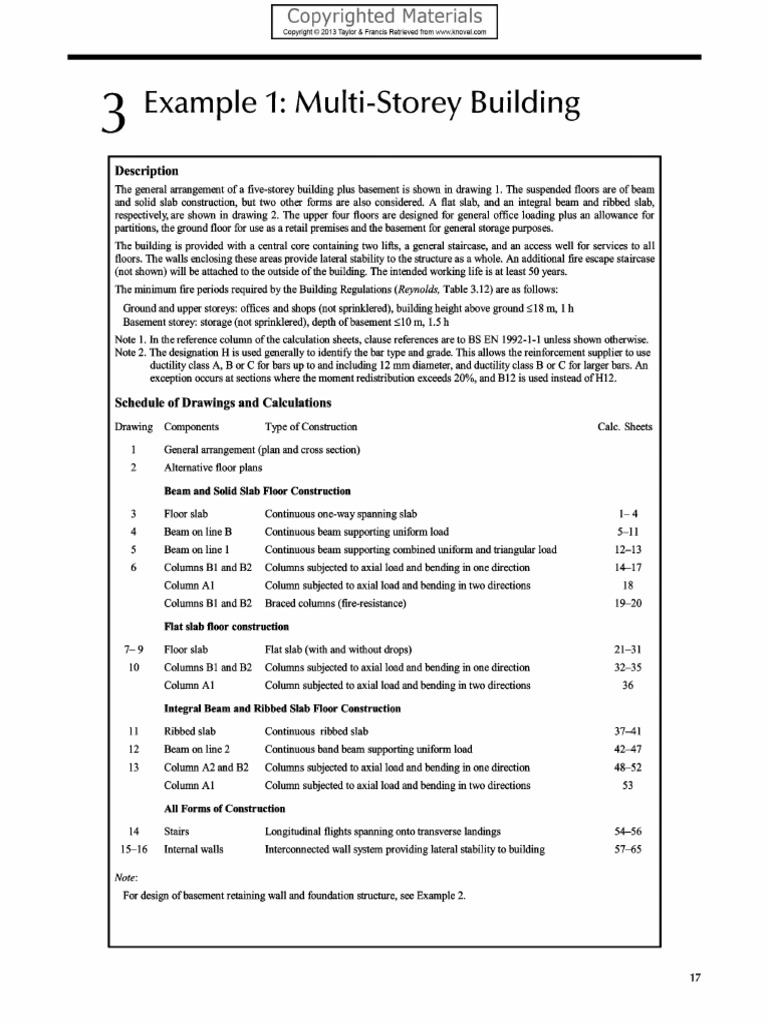 Multi-Storey Building Design Example | PDF | Beam (Structure ...