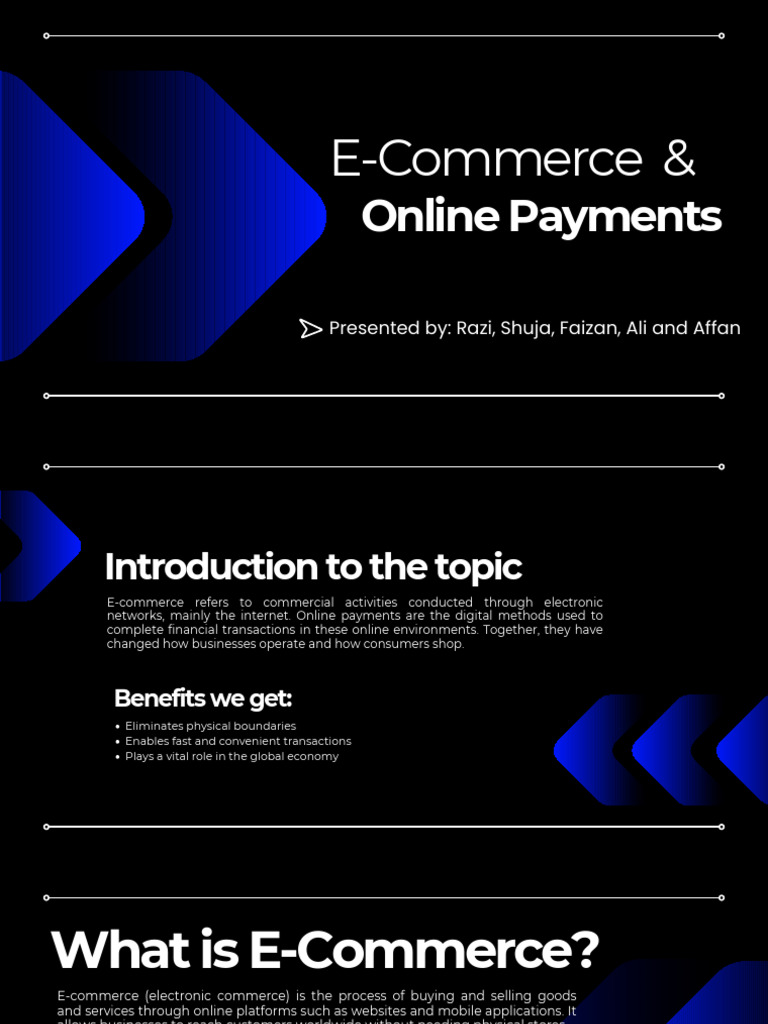E-Commerce & Online Payment (1) | PDF | E Commerce | Computer Security
