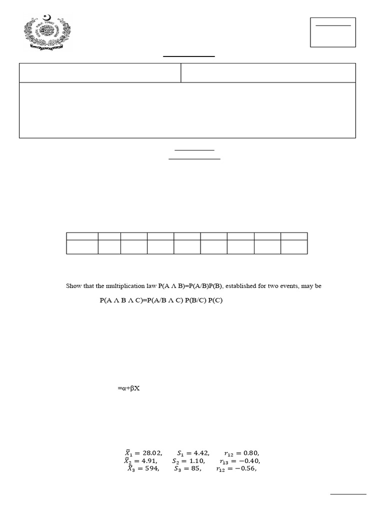 Statistics 2019 | PDF | Linear Regression | Least Squares