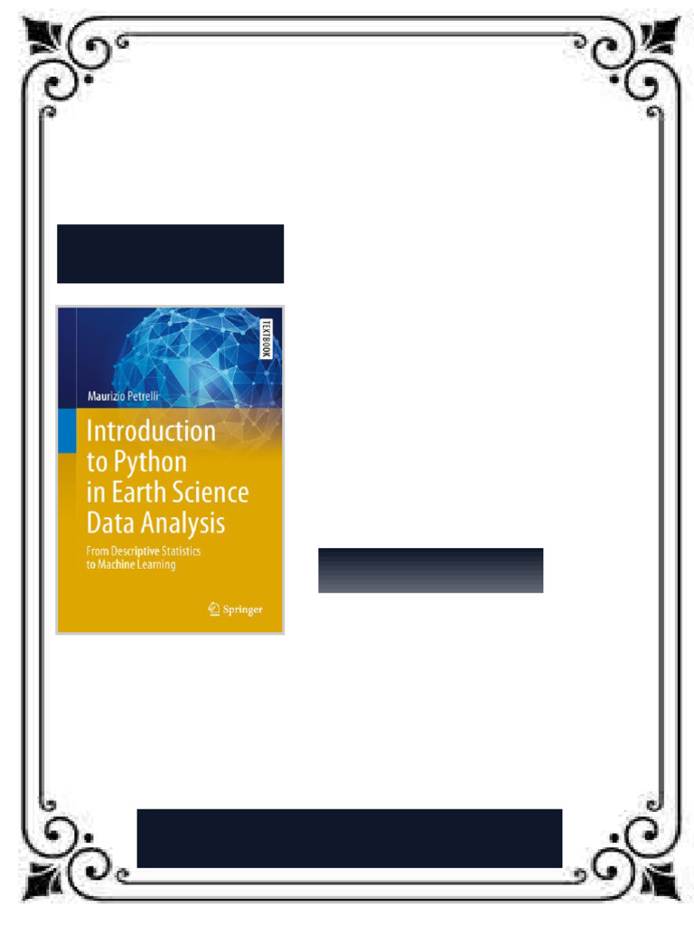 Introduction to Python in Earth Science Data Analysis 1st Edition ...