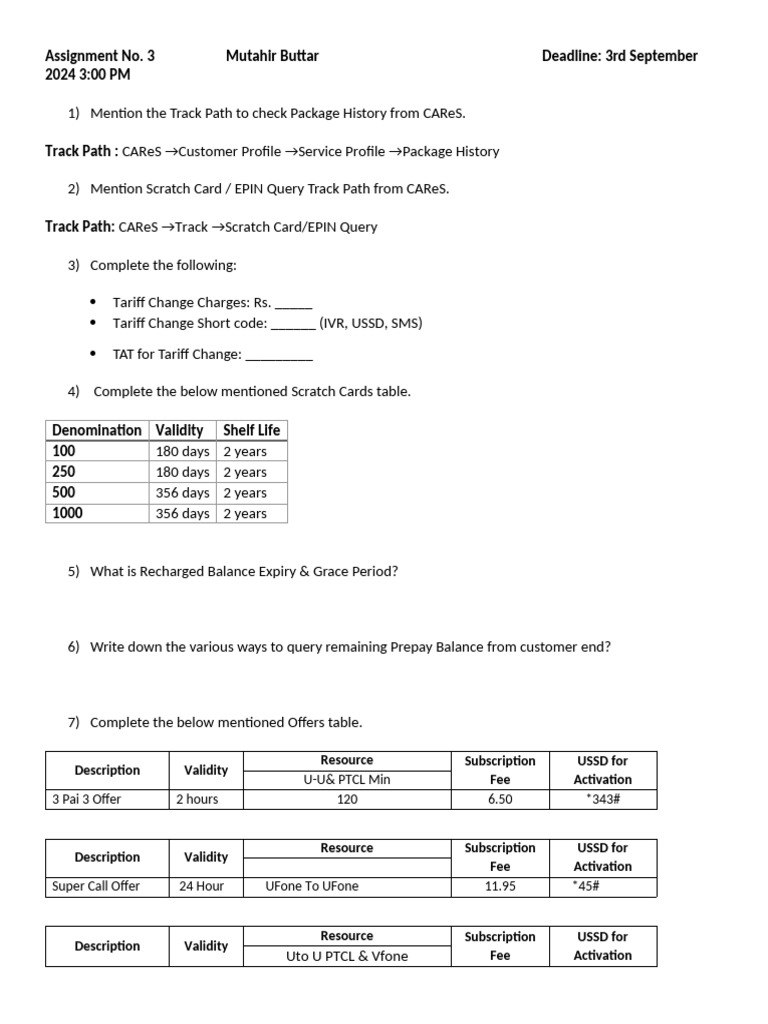 CAReS Package History and Tariff Guide | PDF | Computer Networking ...