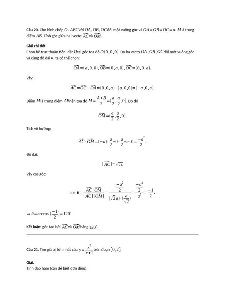 Dap An | PDF