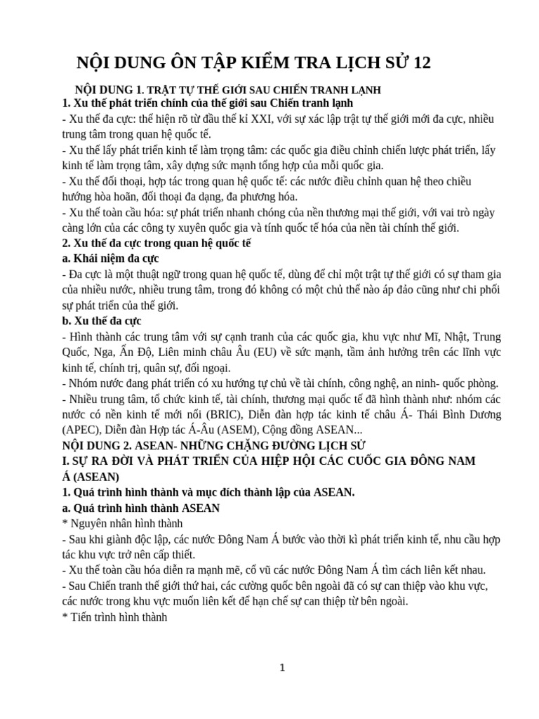 Lich Su 12 | PDF