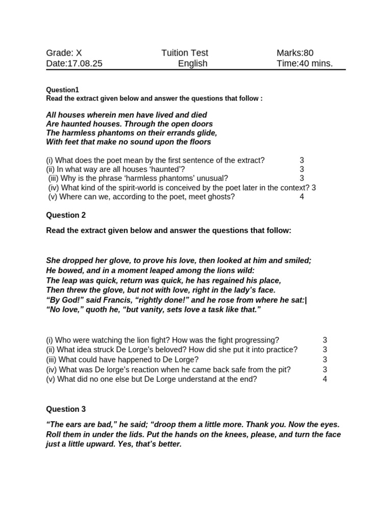 Tuition 10 | PDF