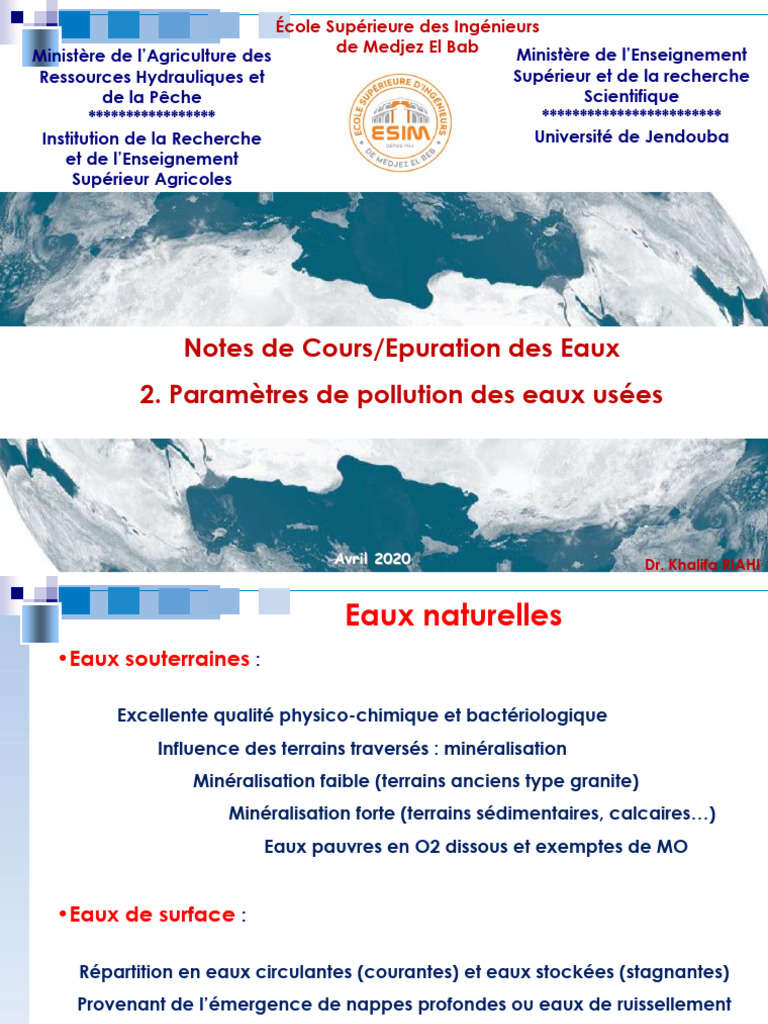 Pollution des Eaux Usées : Analyse et Types | PDF | Eaux usées ...