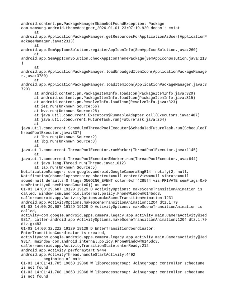 Log Cat 1767427301678 | PDF | Software Engineering | Computer Programming