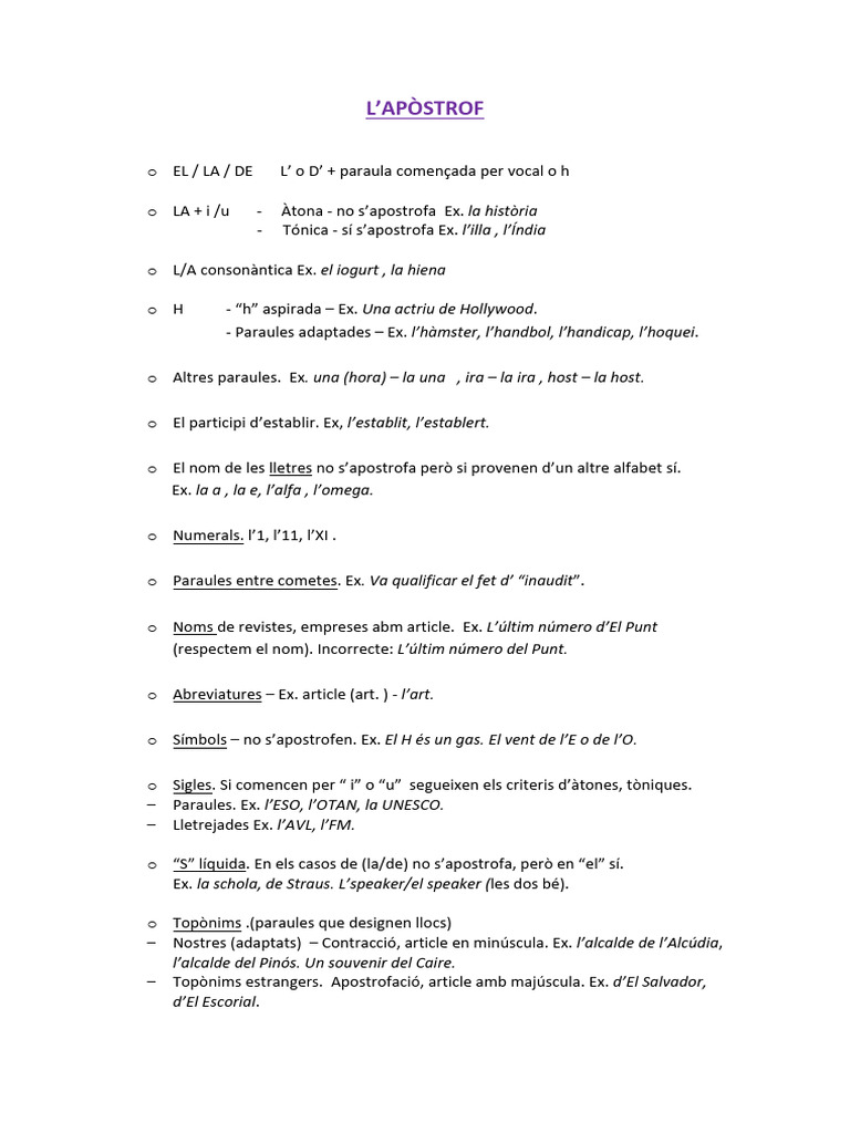 Apòstrof | PDF
