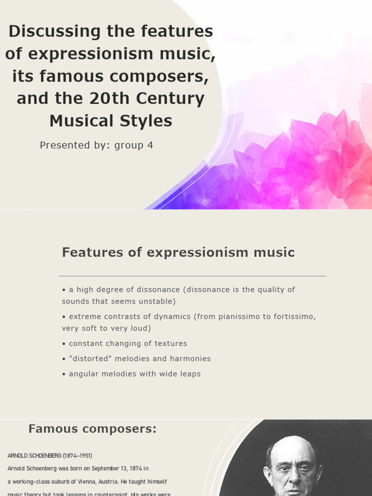 Expressionism in 20th Century Music | PDF | Electronic Music | Musical ...