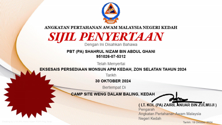 SIJIL | PDF