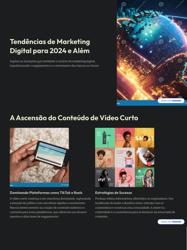 Tendências de Marketing Digital 2024 | PDF | Marketing | Marca