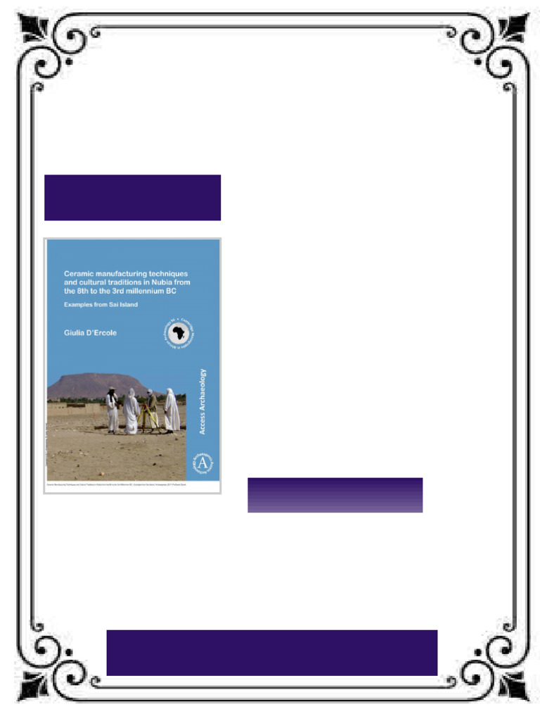 Ceramic Manufacturing Techniques and Cultural Traditions in Nubia from ...
