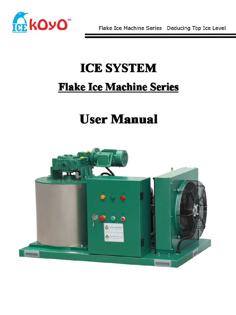 Flake Ice Machine Manual Book F Series | PDF