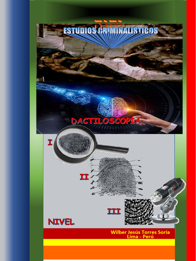 Dactiloscopía i, II y III Nivel. Oficial | PDF | Huella dactilar ...