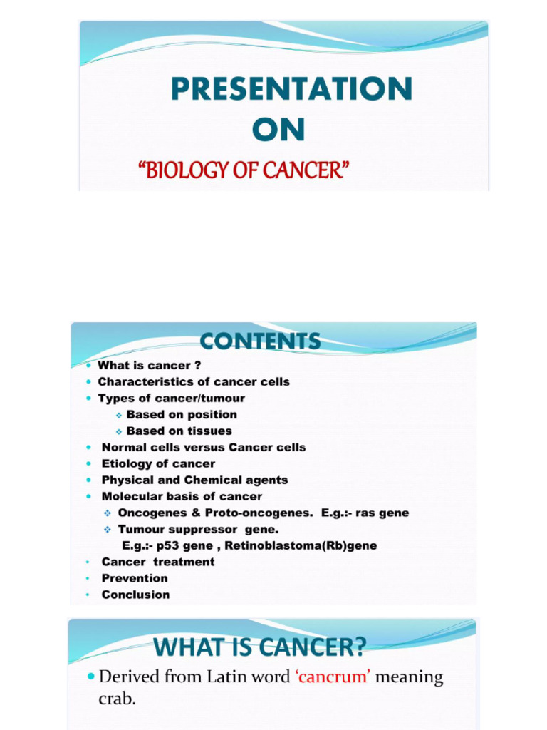 Cancer Biology | PDF