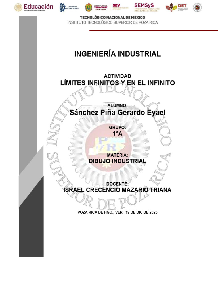 Límites Infinitos en Dibujo Industrial | PDF