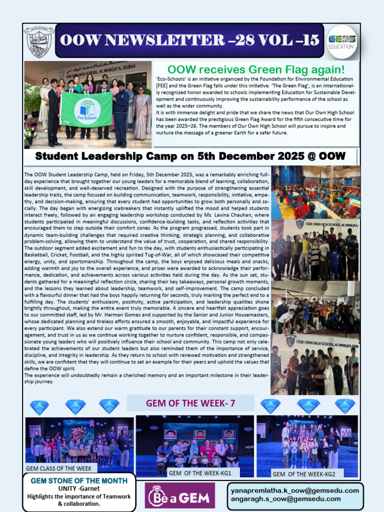 OOW Student Leadership Camp Recap | PDF | Psychological Concepts ...