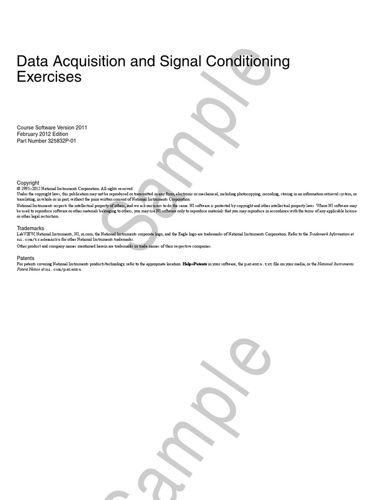Daq Exercises Sample | PDF