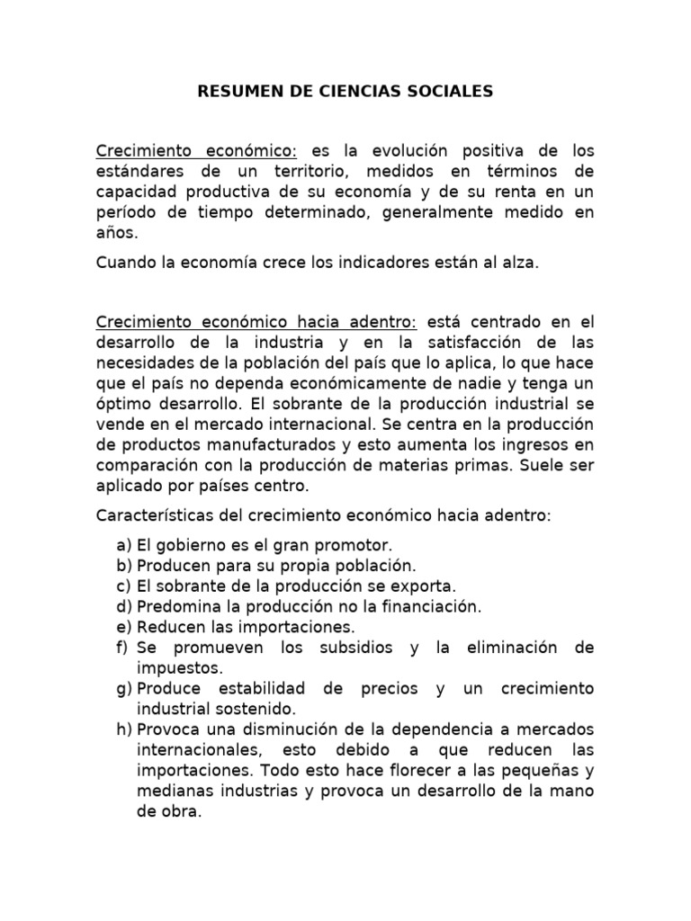 Crecimiento Económico y Comercio Exterior | PDF | El comercio ...