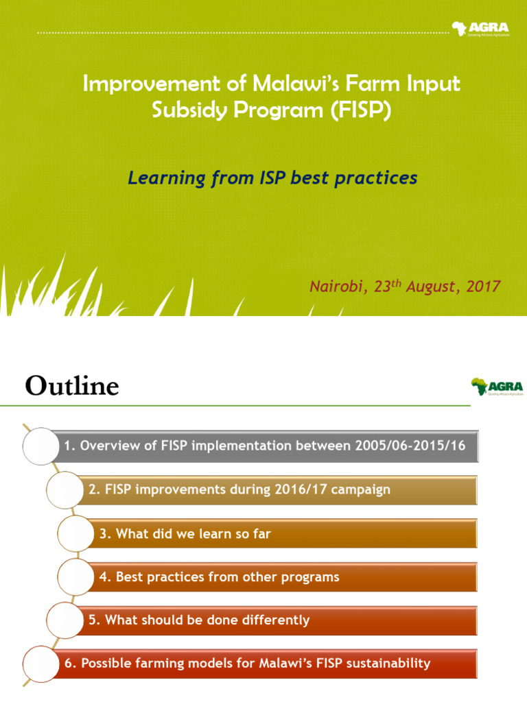Enhancing Malawi's Farm Input Subsidy Program | PDF | Agriculture ...