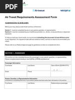 Air Canada Medical Travel Form | PDF | Medical Specialties | Clinical ...
