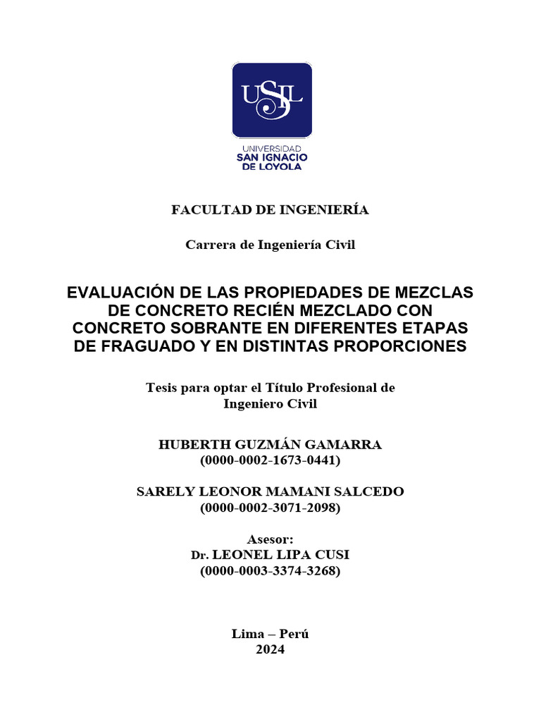 Reutilización de Concreto Sobrante en Nuevas Mezclas | PDF | Ingeniería ...