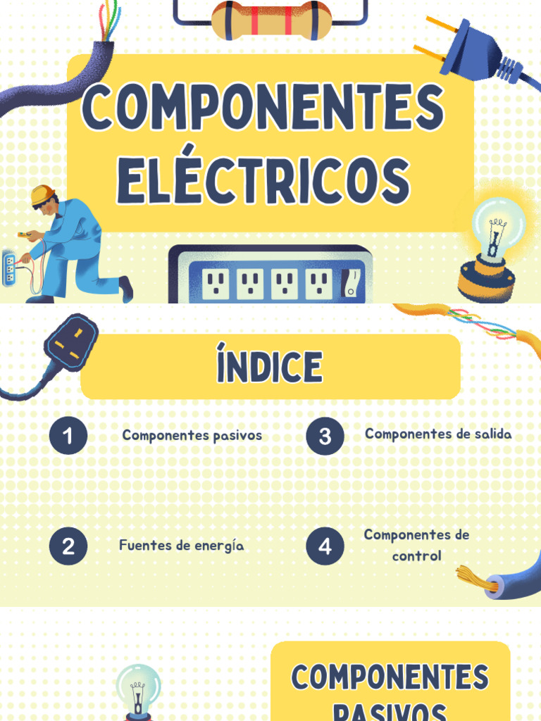 Componentes eléctricos esenciales en circuitos | PDF | Ingenieria ...