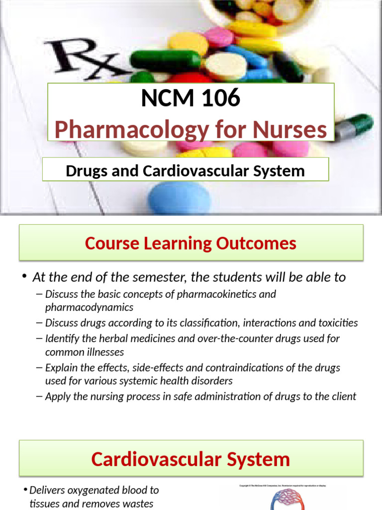 Cardiovascular Pharmacology for Nurses | PDF | Heart | Medical Specialties