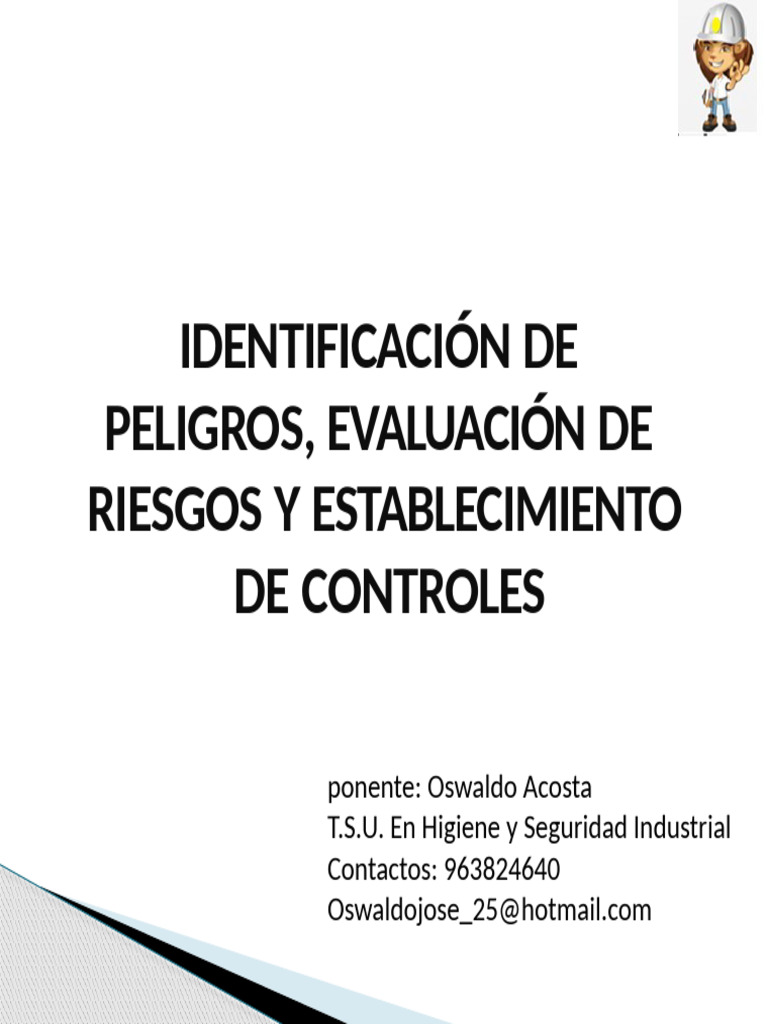 Identificación y Control de Riesgos Laborales | PDF | Riesgo ...