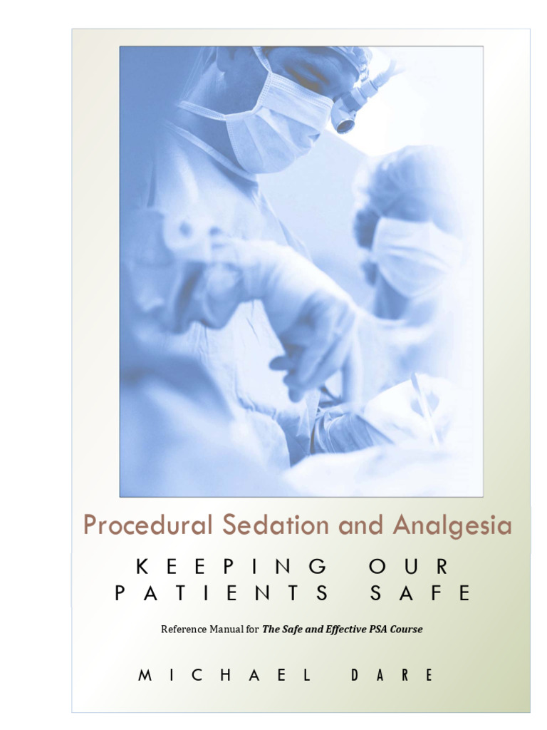 SE PSA Course Manual 2013 | PDF | Anesthesia | Midazolam