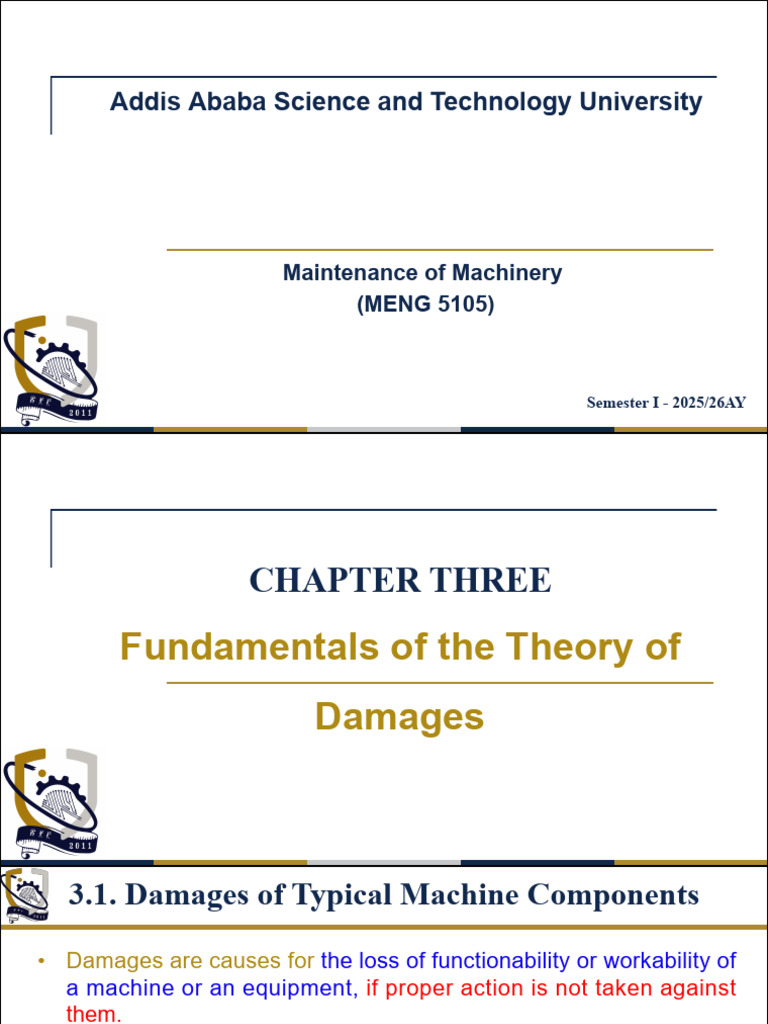 Machinery Damage: Types and Causes | PDF | Wear | Corrosion