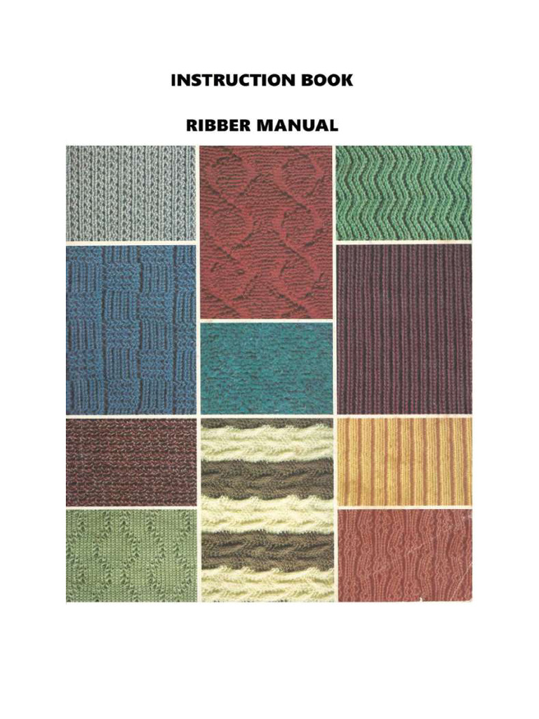 Knitmaster SRP 20 Ribber | PDF